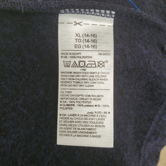 *Sold* Old Navy Boys Blue Button Up Collared SweaterXL - Picture 8 of 8